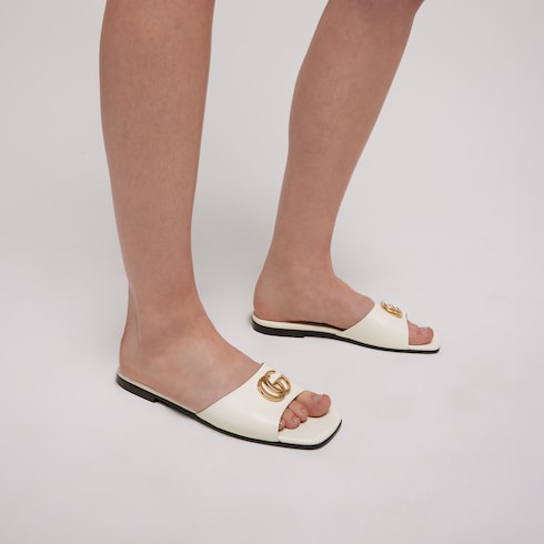 Women's slide sandal with Double G