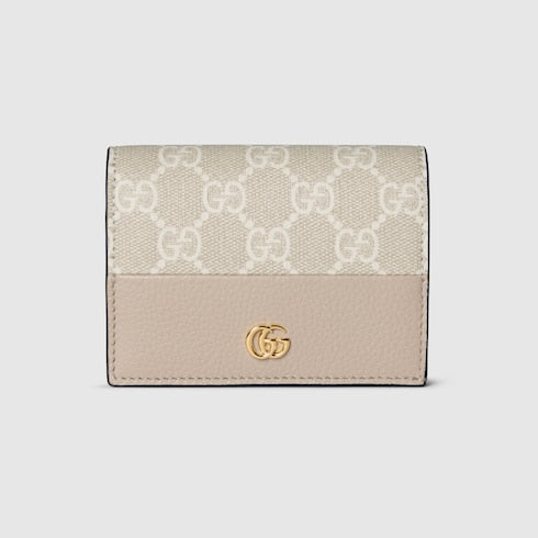 Bi-color GG Marmont small wallet