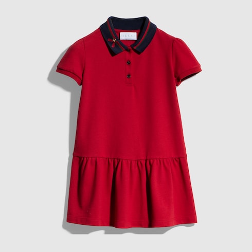 Children's cotton polo dress