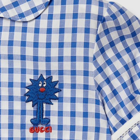 Children's gingham cotton dress