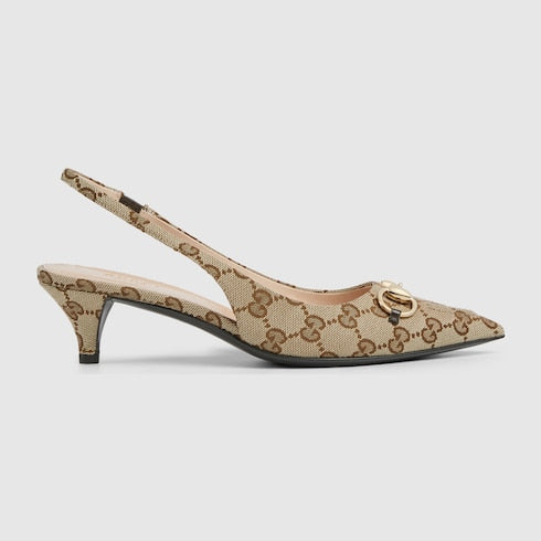 Women's slingback pump with Horsebit