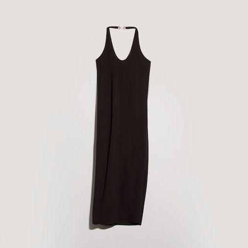 Viscose crêpe jersey dress with Horsebit