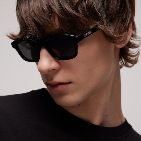 Rectangular-frame sunglasses