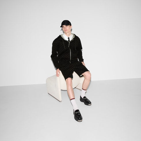Printed jersey basketball shorts