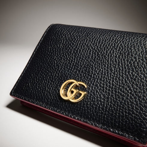 Bi-color GG Marmont small wallet