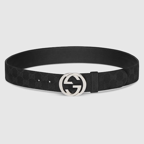 Belt with Interlocking G buckle