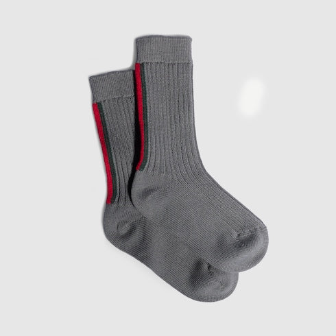 Children's rib wool socks with Web