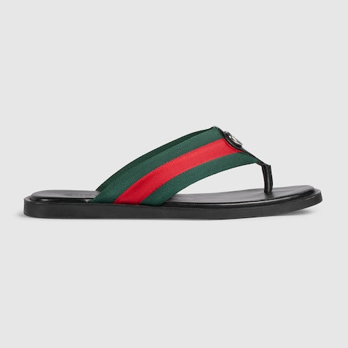 Men's thong sandal with Interlocking G