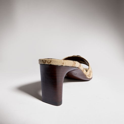 Women's slide sandal with Double G
