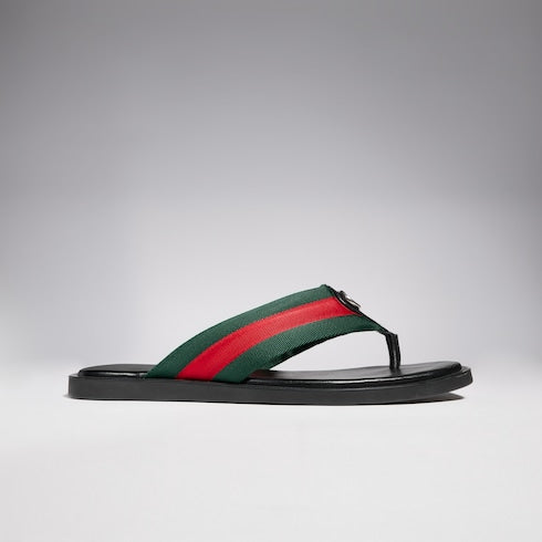 Men's thong sandal with Interlocking G