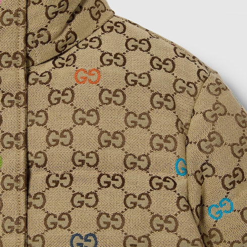 Children's padded GG canvas jacket