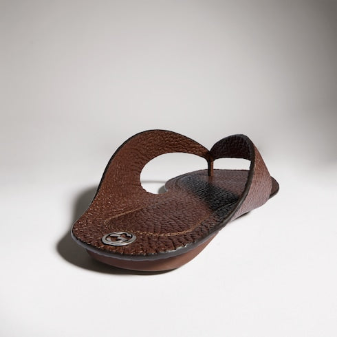 Men's thong sandal with Interlocking G