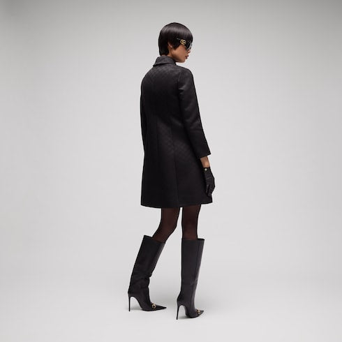 GG viscose jacquard coat