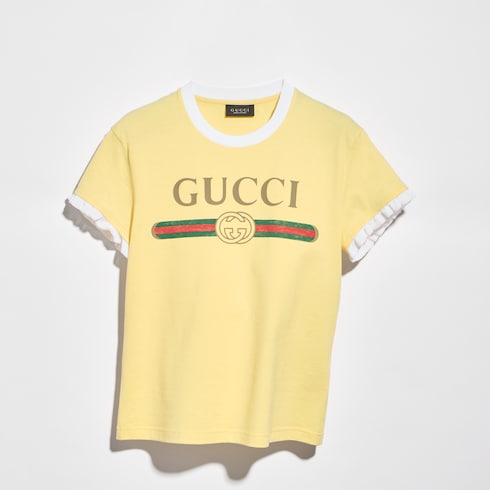 Cotton jersey T-shirt with print