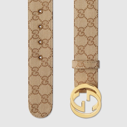 Belt with Interlocking G buckle