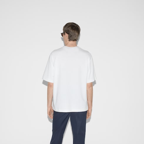 Printed cotton jersey T-shirt