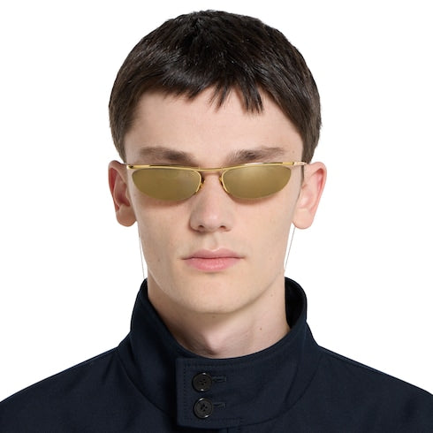 Foldable oval-shaped sunglasses