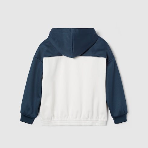 Children's jersey hooded zip jacket