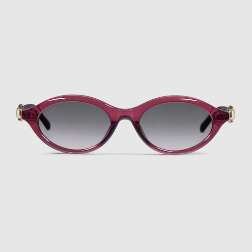 Oval-frame sunglasses