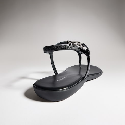 Women's thong sandal with Interlocking G