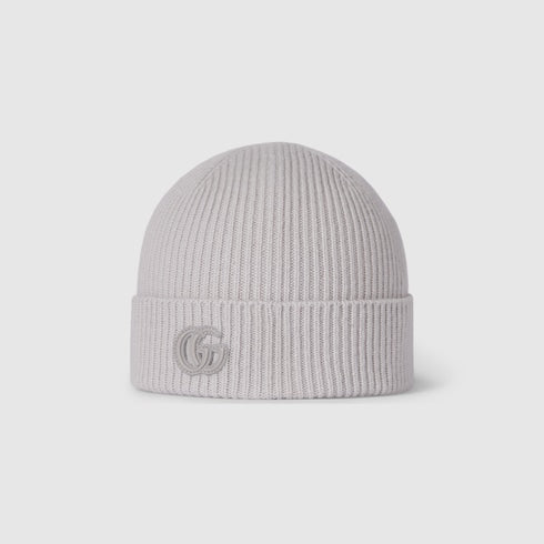 Cashmere hat with patch