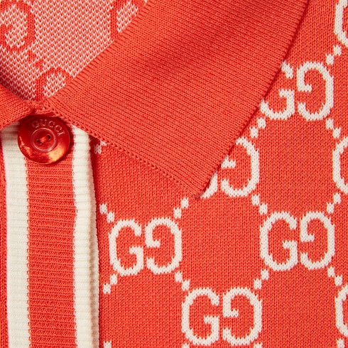 GG cotton jacquard cropped cardigan