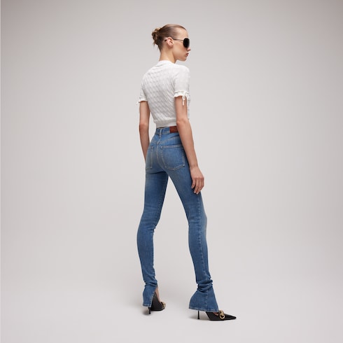 Braided cotton blend top