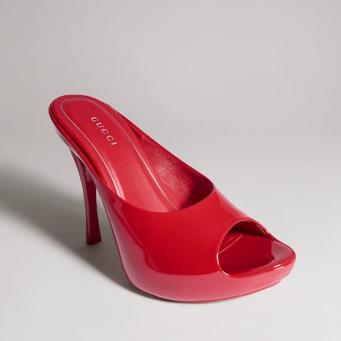 Women's stiletto platform slide