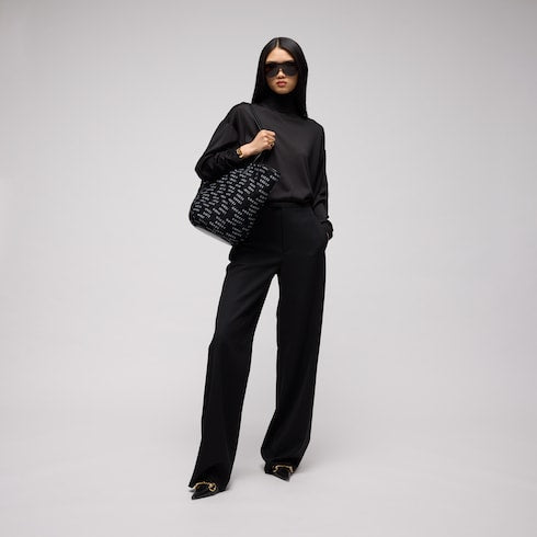 Maxi woven tote bag