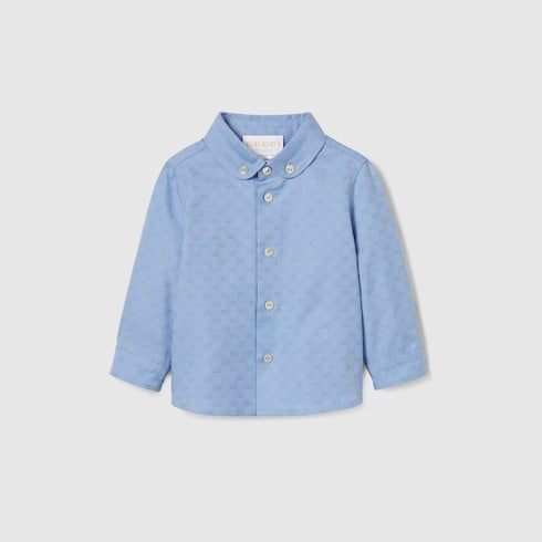 Baby Oxford cotton GG shirt