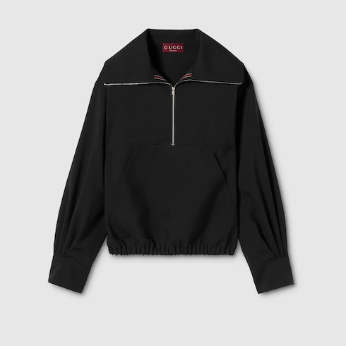 Wool sweater with Gucci detail