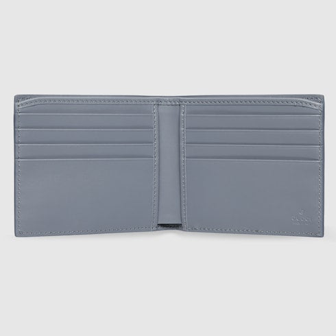 Dusty blue interior GG bi-fold wallet