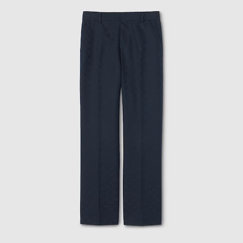 GG cotton gabardine pants