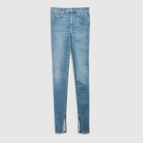 Cotton stretch denim pants