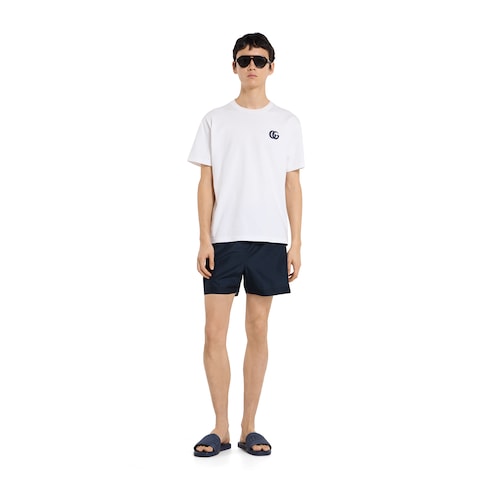 Men's slide sandal with tonal logo