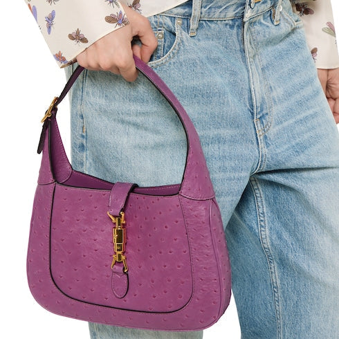 Gucci Jackie 1961 ostrich medium bag